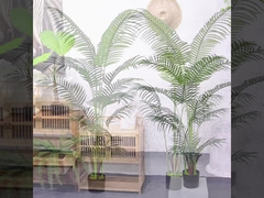 PONY Chão artificial Palmeira Decoração interior Potted sem água