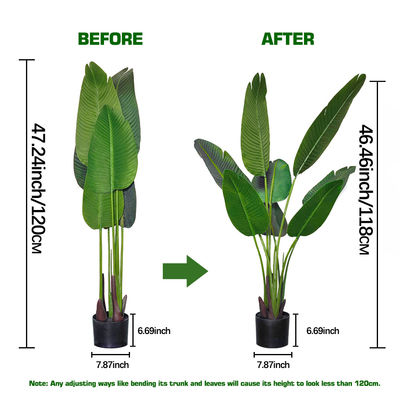 160cm Artificial Office Plant Indoor Traveler'S Palm Fake Potted Trees
