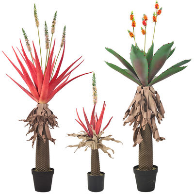 Custom 8.3'' Height Artificial Foliage Tree For Bedroom Balcony