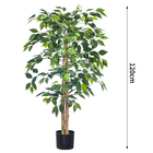 Flame Retardant H180cm Artificial Ficus Plant , Ficus Fake Tree Natural Look