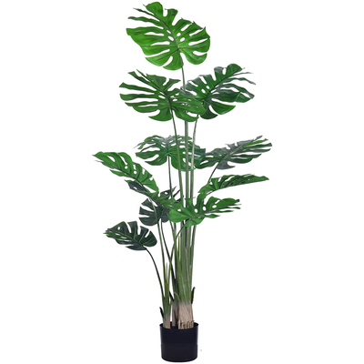 artificial plants manufacturers​ Lifelike Realism 6ft monstera plant​ for Home and Office Decoration