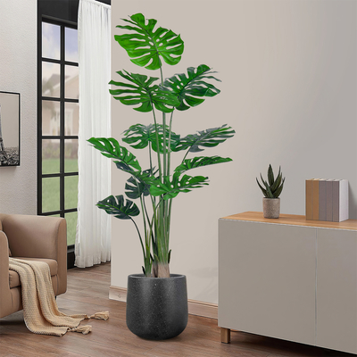 artificial plants manufacturers​ Lifelike Realism 6ft monstera plant​ for Home and Office Decoration