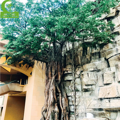 Factory Price Custom Large Green Ficus Tree Look Natural Fake Olive Tree Artificial Big Banyan Tree for Indoor Home Hotel
