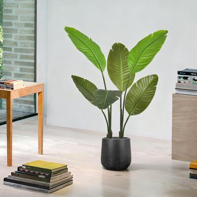 Factory Wholesale Fake Plant Artificial Traveller Palm Faux Green Artificial Decoration for Home Living Room Shop