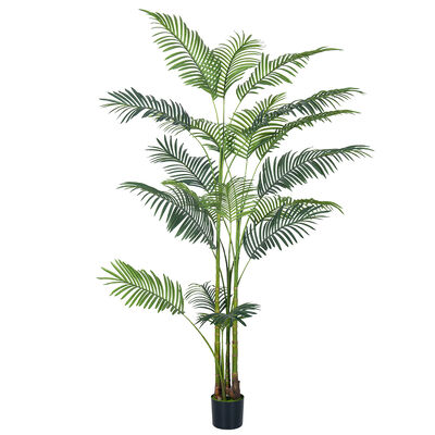 180cm New Hawaii Palm Artificial Tropical Palm Potted Faux Green Plants for Indoor Decoration