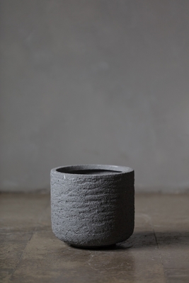 6inch Round Grey Plant Pots
