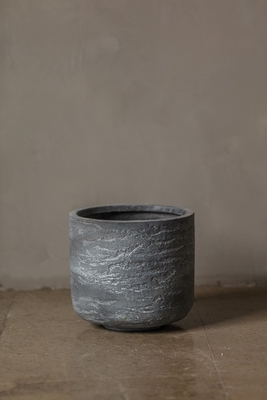 6inch Round Grey Plant Pots