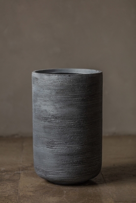 6inch Round Grey Plant Pots