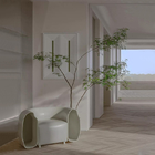 Custom Corner Artificial Ficus Tree Space Decoration Minimalist Style
