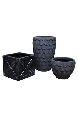 80cm Black Vintage Nordic Artificial Plant Vase Plants Pot Home Office Decorative Ornaments