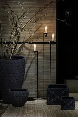 80cm Black Vintage Nordic Artificial Plant Vase Plants Pot Home Office Decorative Ornaments