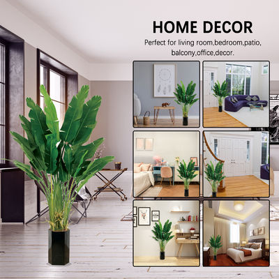 Anti - Fading Plastic Artificial Landscape Trees Potted Bird Of Paradise