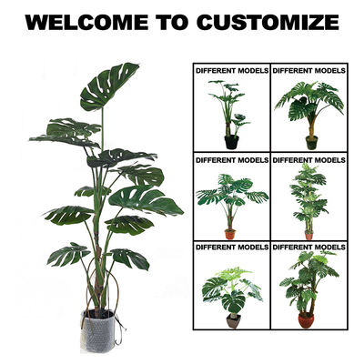 Green Monstera Artificial Potted Floor Plants 180cm Height