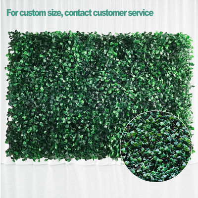 Green Vertical Artificial Plant Wall Fire Retardant No Smell Custom