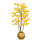 Árvore artificial da nogueira-do-Japão da cor dourada do ODM para a folha amarela da exposição