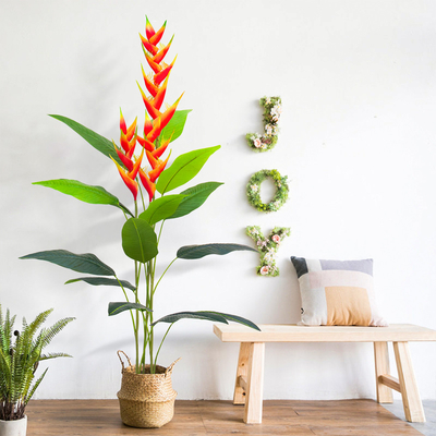 New released artificial bird of paradise with flower for sale