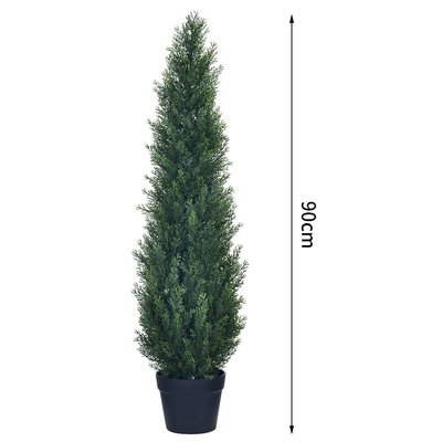 120-200cm Custom Size Artificial Cypress Evergreen In All Seasons Potted Floor Plants