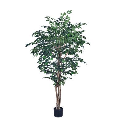 árvore de ficus artificial 6 pés, árvore de banian artificial para decoração