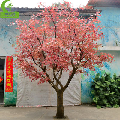 Large Handmade Artificial Yellow Maple Tree Chinese Maple Trees Faux Japanese Red Maple Tree