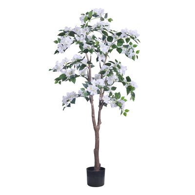 China Fabricante Bougainvillea árvore planta artificial com flor branca para casa escritório Mall decoração