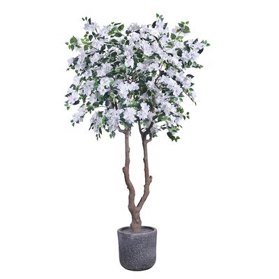 Planta Artificial de Bougainvillea por Atacado 220cm - Modelo B Branco - Direto da Fábrica Haihong | Decoração Realista para Exterior | Fornecimento em Massa para Paisagismo