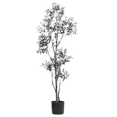 Venda a retalho de Oliveira Artificial Premium - Resistente a UV Folhas reais ao toque em 5FT 6FT 7FT para Hotel Lobby & Office Decor