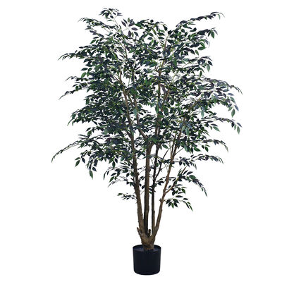Mini Árvore Artificial de Ficus Realista - Tronco Artístico em 2,3M/2,8M, Baixa Manutenção para Design de Interiores de Luxo em Spa e Restaurante