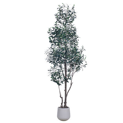 HAIHONG Oliveira artificial na panela Retardante de incêndio Plástico durável Toque natural Plantas de interior para decoração doméstica Interior