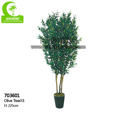 Árvore artificial alta da folha da simulação 225cm para a decoração interna