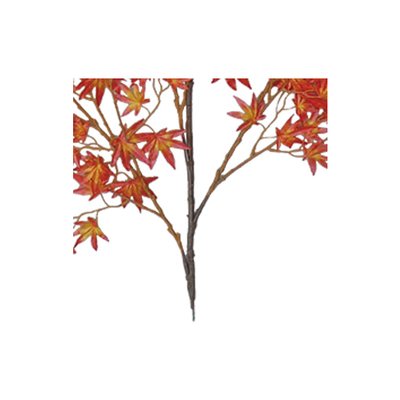 90pcs Leaves 130cm Faux Maple Leaf Branches , Artificial Maple Leaves Anti Fading