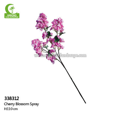 Plastic Stem Real Touch Artificial Flowers , Cherry Blossom Artificial Flowers 110cm