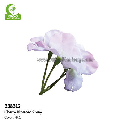 Plastic Stem Real Touch Artificial Flowers , Cherry Blossom Artificial Flowers 110cm