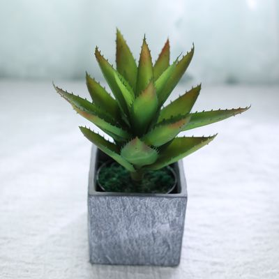 Artificial Simulated Ornament Aloe Vera Plant Potted Indoor Bonsai Table Decoration