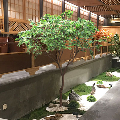 anti UV Artificial Landscaping Trees Green Maple hotel Decoration