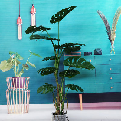 Green Monstera Artificial Potted Floor Plants 180cm Height